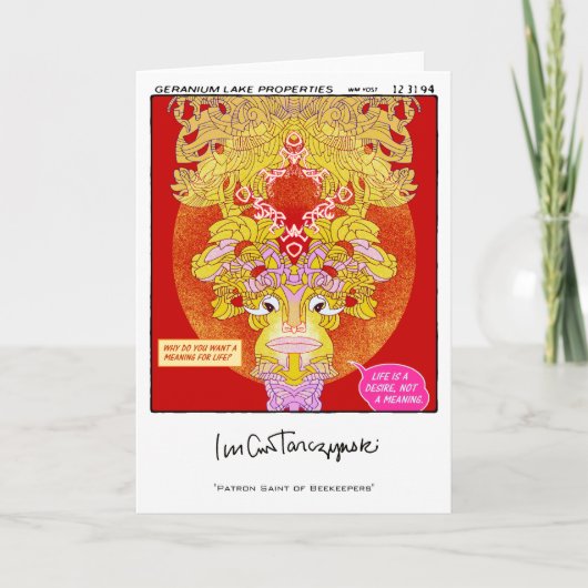 Patroonheilige van de Bijenhouders Kaart (Voorkant)