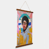 Patroonheilige van de Gestolen Hoodie Hangend Wandkleed (Gebogen)