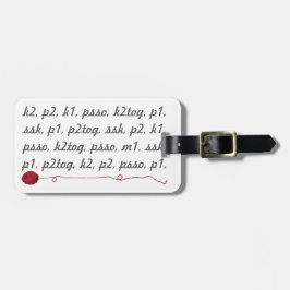 Patrooninstructies voor het breien Crafts Yarn Bal Bagagelabel