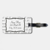 Patrooninstructies voor het breien Crafts Yarn Bal Bagagelabel (Achterkant horizontaal)