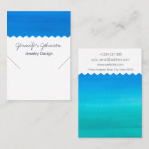 Patroonkaart voor Waterverf blauw Ketting