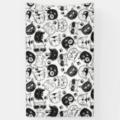 Patroonkattehuis kat, Maine Coon Spandoek (Verticaal)
