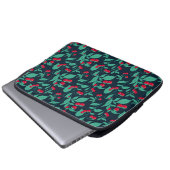 Patroonkerstomaten op de struik laptop sleeve (Voorkant onderkant)