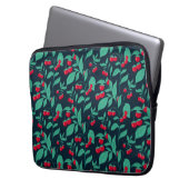 Patroonkerstomaten op de struik laptop sleeve (Voorkant Links)