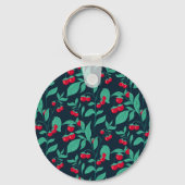 Patroonkerstomaten op de struik sleutelhanger (Voorkant)