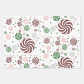 Patroonkerstpretzel Inpakpapier Vel (Voorkant)