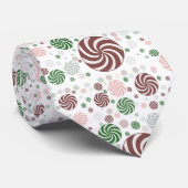 Patroonkerstpretzel Stropdas (Opgerold)