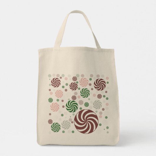 Patroonkerstpretzel Tote Bag (Achterkant)