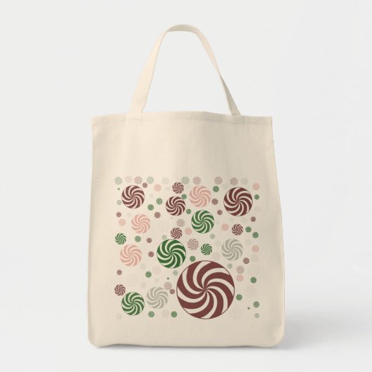 Patroonkerstpretzel Tote Bag (Voorkant)