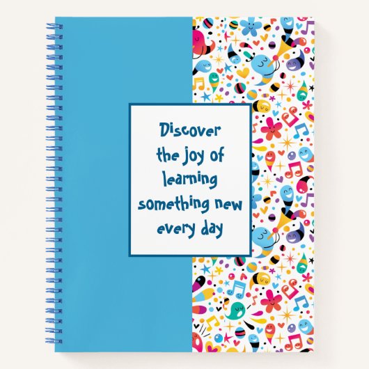Patroonkleur Doodles Notitieboek (Voorkant)