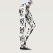Patroonkleuren en -Leggings: King Boston Terrier Leggings (Rechts)