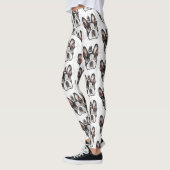 Patroonkleuren en -Leggings: King Boston Terrier Leggings (Links)
