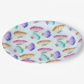  patroonkleurensysteem Waterverf vlinderpatroonpat Papieren Bordje (Gekanteld)