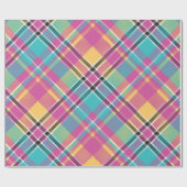 Patroonkleurige moderne geometrische Vintage Cadeaupapier (Vlak)