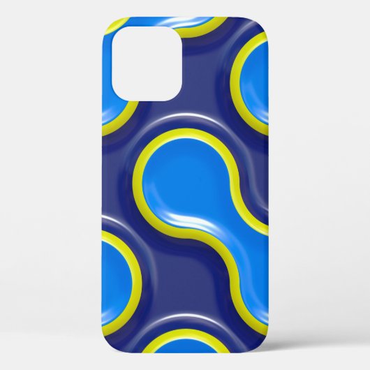 Patroonkromteontwerp naadloos Case-Mate iPhone case (Achterkant)