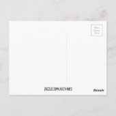 Patroonkunst in Royal Blue en White Ming Briefkaart (Achterkant)