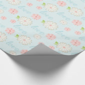 patroonliefhebber en bloemen cadeaupapier (Hoek)