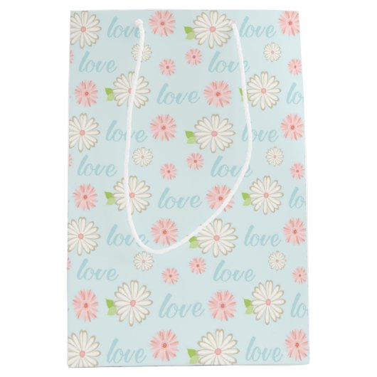  patroonliefhebber en bloemen medium cadeauzakje (Voorkant)