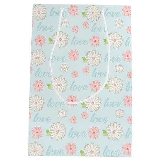  patroonliefhebber en bloemen medium cadeauzakje (Achterkant)