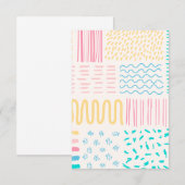 Patroonlijnen Bedankkaart (Voorkant / Achterkant)