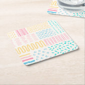 Patroonlijnen Kartonnen Onderzetters (Schuin)