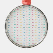 Patroonlijnen Metalen Ornament (Voorkant)