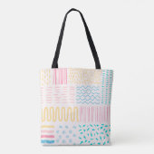 Patroonlijnen Tote Bag (Achterkant)
