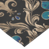 Patroonmarmer en goud van de Fleur-de-lis-patroon Tafelkleed (Gekanteld)