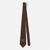 Patroonmonogram met lampglas ID594 Stropdas (Voorkant)