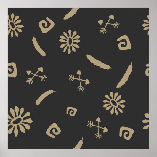 Patroonnaadloos Amerikaans Poster (Voorkant)