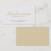 Patroonnaam in gouden Visitekaartje (Voorkant / Achterkant)