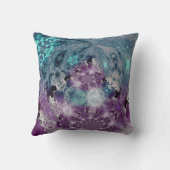 Patroonontwerp Blauwgroen afdruk Ombre Tie Dye Kussen (Achterkant)