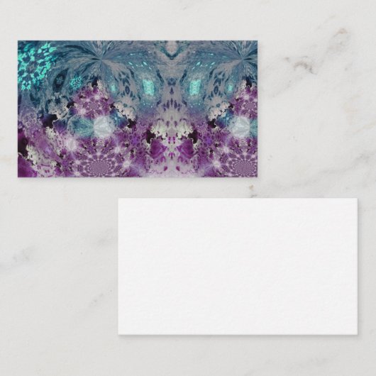 Patroonontwerp Blauwgroen afdruk Ombre Tie Dye Visitekaartje (Voorkant / Achterkant)