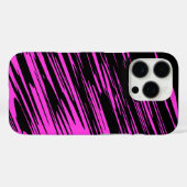 Patroonontwerp in Hot Pink en Black Case-Mate iPhone Case (Achterkant (horizontaal))