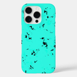 Patroonontwerp in Mint en Zwart iPhone 16 Pro Hoesje