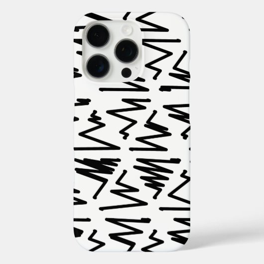 Patroonontwerp in zwart-wit Case-Mate iPhone case (Achterkant)