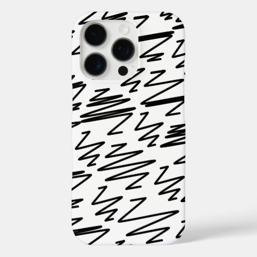 Patroonontwerp in zwart-wit Case-Mate iPhone case (Achterkant)