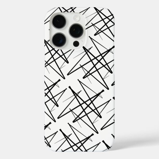 Patroonontwerp in zwart-wit Case-Mate iPhone case (Achterkant)