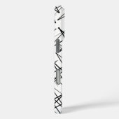 Patroonontwerp in zwart-wit Case-Mate iPhone case (Achterkant / Rechts)