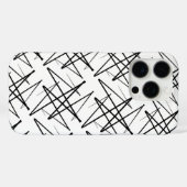 Patroonontwerp in zwart-wit Case-Mate iPhone case (Achterkant (horizontaal))