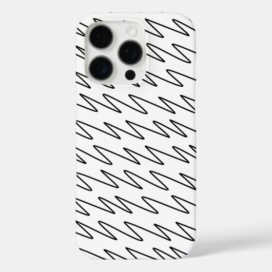 Patroonontwerp in zwart-wit Case-Mate iPhone case (Achterkant)