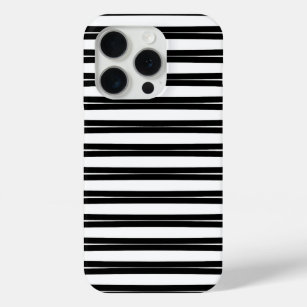 Patroonontwerp in zwart-wit iPhone 15 pro case