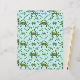 Patroonontwerp met aquatische krabben