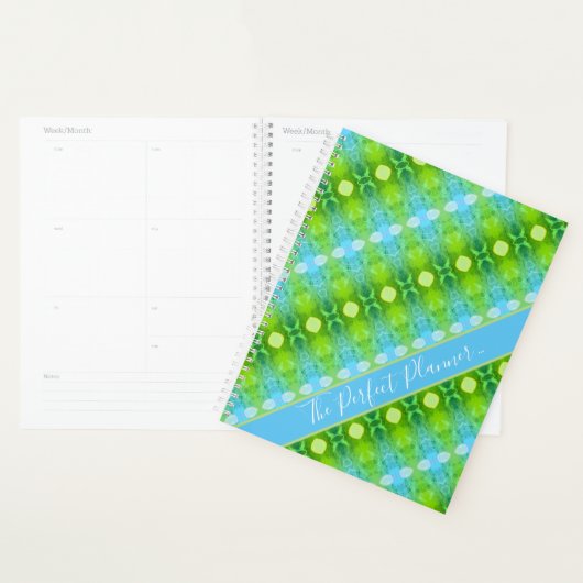 Patroonontwerp met blauw planner (Display)
