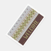 Patroonontwerp met limoengroen servet (Hoek)