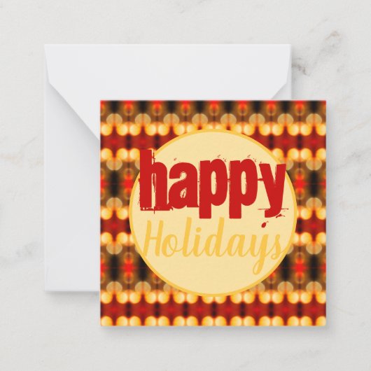 Patroonontwerp met rood notitiekaartje (Voorkant)