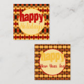 Patroonontwerp met rood notitiekaartje (Voorkant / Achterkant)