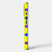 Patroonontwerp op Geel Case-Mate iPhone Case (Achterkant / Links)