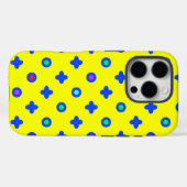 Patroonontwerp op Geel Case-Mate iPhone Case (Achterkant (horizontaal))