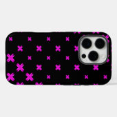  patroonontwerp op zwart Case-Mate iPhone case (Achterkant (horizontaal))